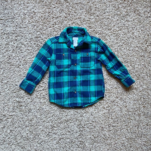 Carter’s Flannel button down - Picture 2 of 5